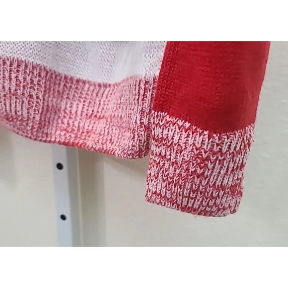 Party Sweater Santa Suit Acrylic Hoodie Size M Fuzzy Beard NEW NWT - Picture 3 of 9